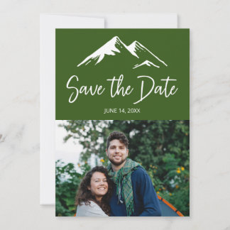 Foto der grünen Hochzeit in Urlaubsort Save The Date