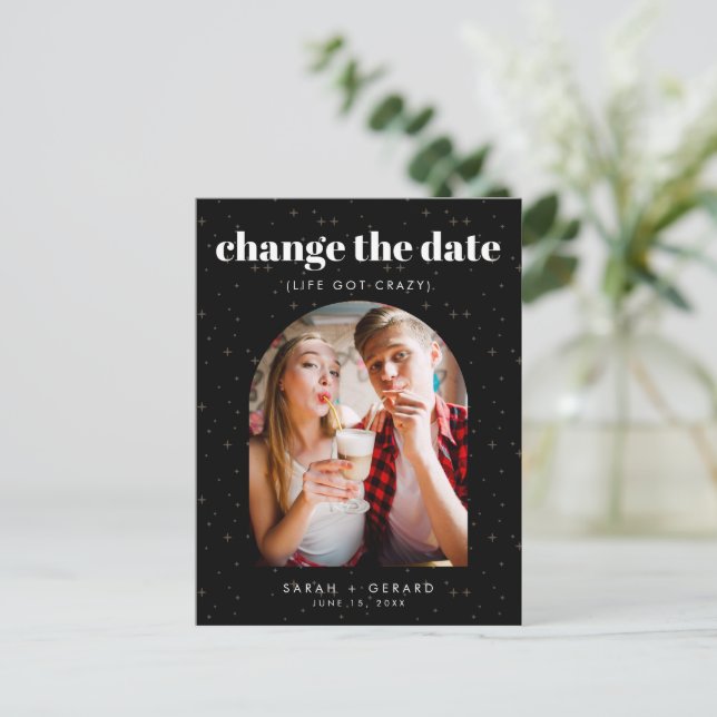 Foto der Himmelsstars  Ankündigungspostkarte (Stehend Vorderseite)