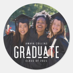 Foto der Hochschule für Abschluss 2022 Runder Aufkleber