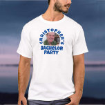 Foto der Junggesellen T-Shirt<br><div class="desc">Feiern einer Bachelor Party. Entworfen für jemanden, der eine "Bachelor Party" hat! Männer T - Shirt mit Ihrem Foto, Namenswahl und Party-Formulierung. Bachelor Party T - Shirt. Fügen Sie den Namen der Person, deren Party es ist, und auch ihr Foto. Bachelor Party T - Shirt.</div>
