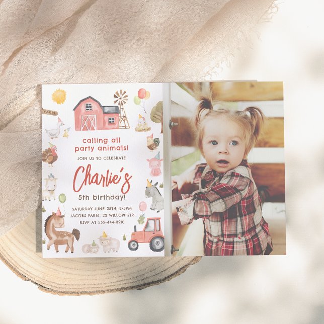 Foto der Landtiere zum Geburtstag Einladung (Von Creator hochgeladen)