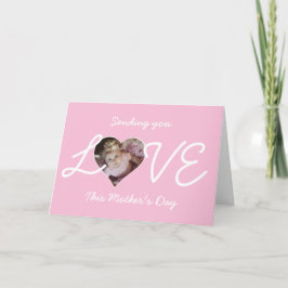 Foto der Liebe im Herzen Muttertag senden Feiertagskarte