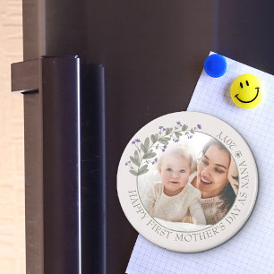 Foto der lila Wildblume Magnet