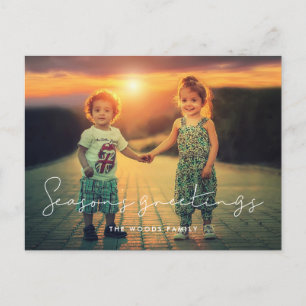 Foto der Minimalistischen Jahreszeit Postkarte