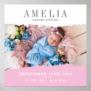 Foto der modernen Geburtsstadien Poster