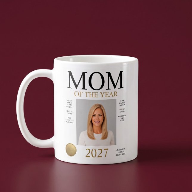 Foto der Mutter des Jahres Kaffeetasse (Von Creator hochgeladen)