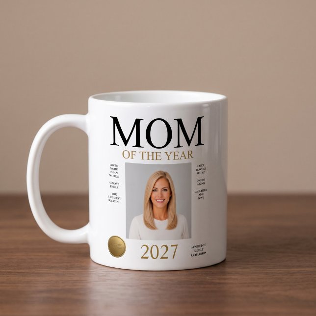 Foto der Mutter des Jahres Kaffeetasse (Von Creator hochgeladen)
