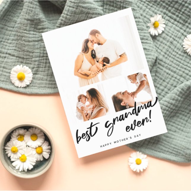 Foto der Mutter personalisieren Oma Card Feiertagskarte (Von Creator hochgeladen)