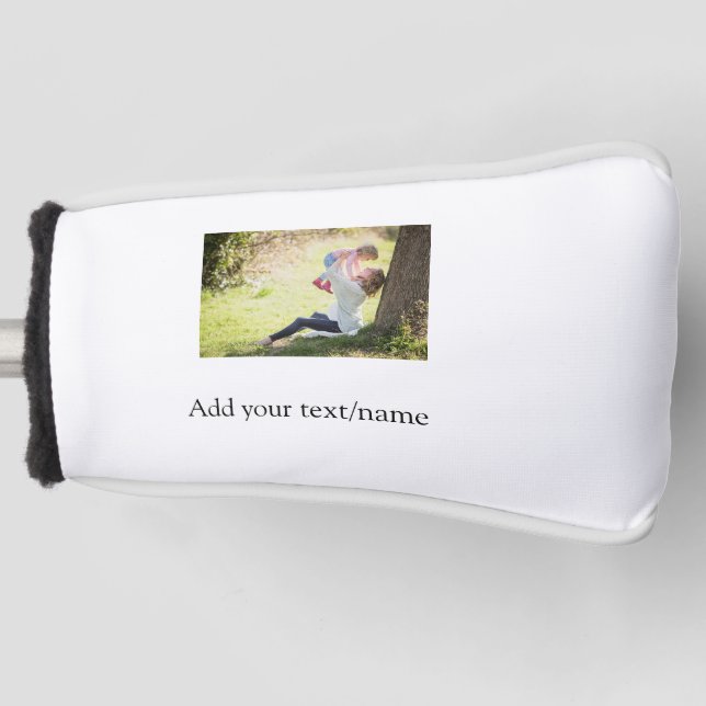 Foto der Mutter-Tochter-Familie fügt Bildtext-Name Golf Headcover (Vorderseite)