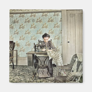 Foto der Nähmaschine 1890 Magnet