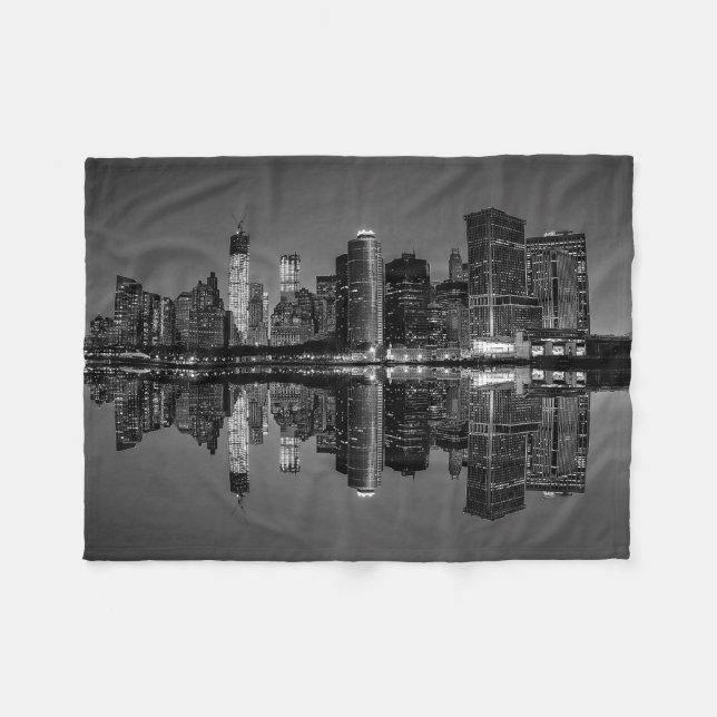 Foto der New York Cityskyline-Landschaft Fleecedecke (Vorderseite (Horizontal))