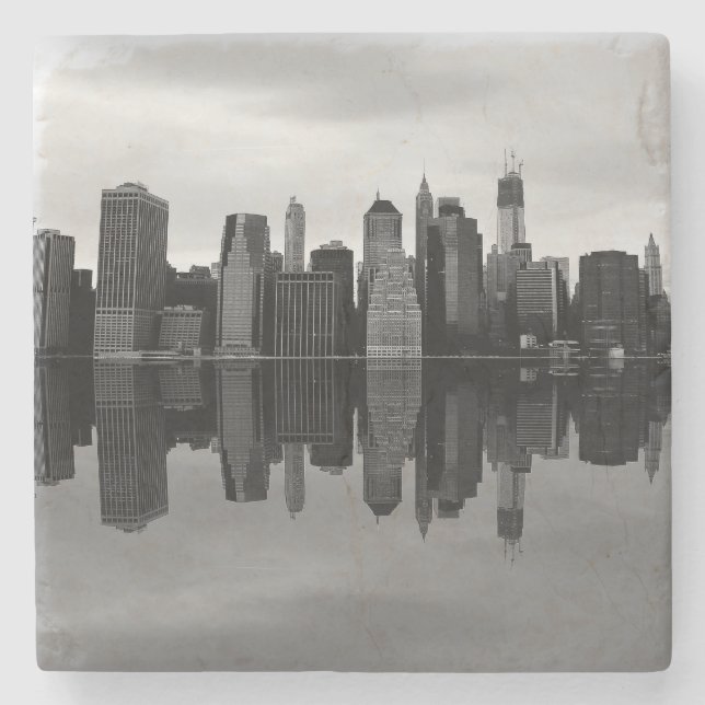 Foto der New York Cityskyline-Landschaft Steinuntersetzer (Vorderseite)