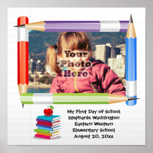 Foto der personalisierten Kinderschule Poster