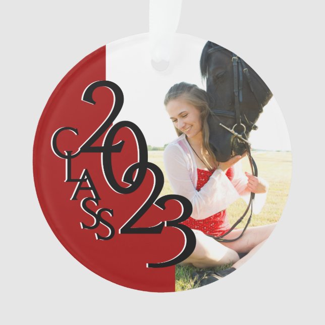 Foto der Red Custom Class 2023 Ornament (Vorderseite)
