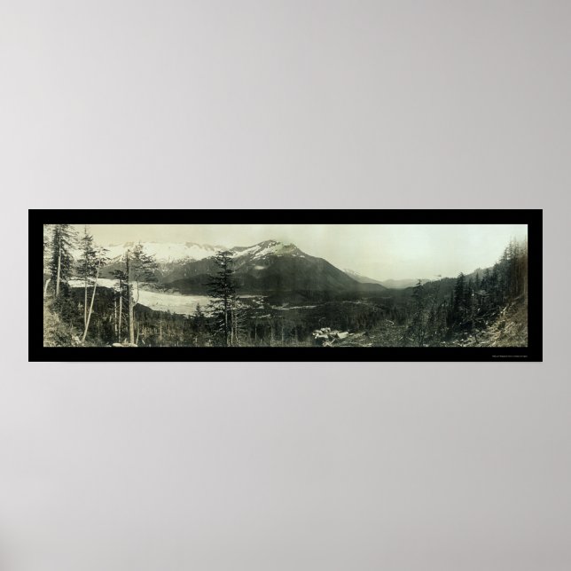 Foto der Region Juneau Alaska 1908 Poster (Vorne)