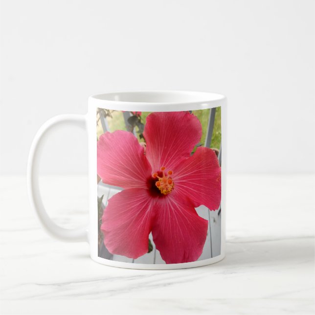 Foto der rosa Blume Lied von Solomon Bibelverse C Kaffeetasse (Links)
