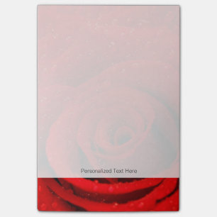 Foto der Rote Rose Hintergrund Post-it Klebezettel