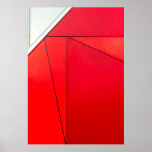 Foto der roten Tafel Poster