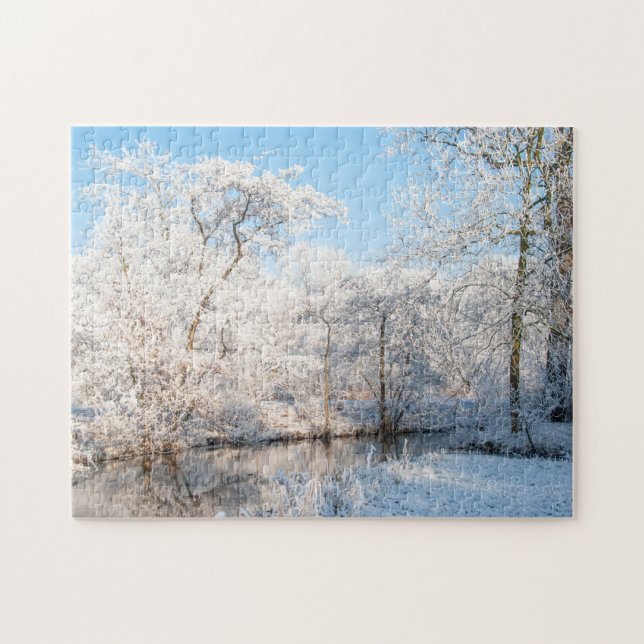 Foto der Schneelandschaft, 252 Stücke Puzzle (Horizontal)