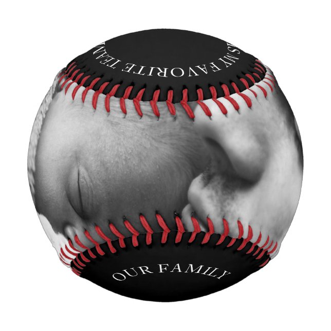 Foto der Schwarzen und Weißen Baseball (Vorderseite)