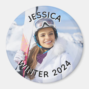 Foto der Schwarzweißtextanzeige Magnet