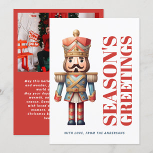 Foto der Season greetings Bold Nutcracker Family Feiertagskarte