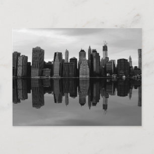 Foto der Skyline-Landschaft New Yorks Postkarte