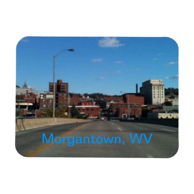 Foto der Skyline-Magnete von Morgantown Magnet (Horizontal)