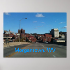 Foto der Skyline-Plakate von Morgantown WV Poster