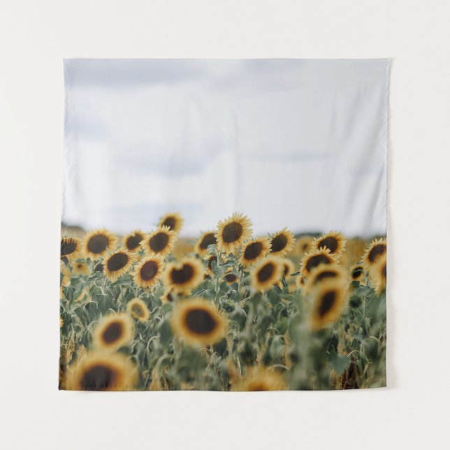 Foto DER SONNENBLUMEN Wandteppich (Vorderseite)