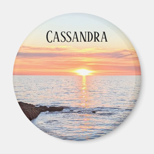 Foto der Sunset Name-Markierung Magnet (Vorne)