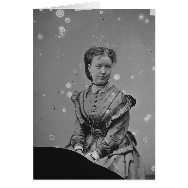 Foto der unbekannten Dame aus der Ära des Bürgerkr (Vorne)