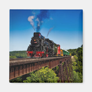Foto der Vintagen Eisenbahnbrücke Magnet