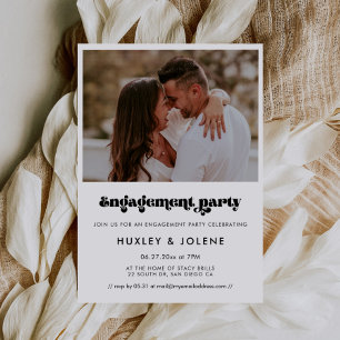 Foto der Vintagen Retroskriptbindung Einladung