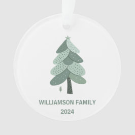 Foto der Weihnachtsbaumfamilie Ornament