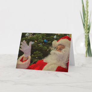 Foto der Weihnachtsgrußkarte des Weihnachtsmanns Feiertagskarte