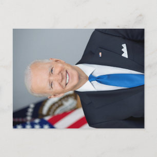 Foto des amerikanischen Präsidenten Joe Biden im W Postkarte