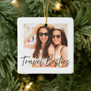 Foto des besten Freundes Keramikornament