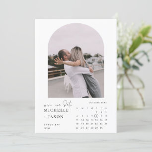 Foto des Bogenkalenders Save the Date Aufforderung Einladung