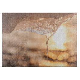 Foto des Eises Schneidebrett