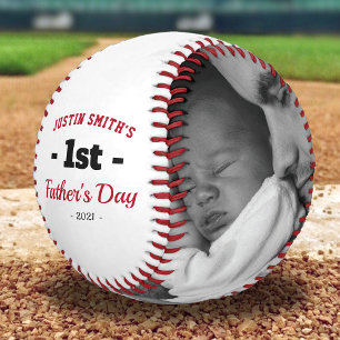 Foto des ersten glücklichen Vaters Baseball
