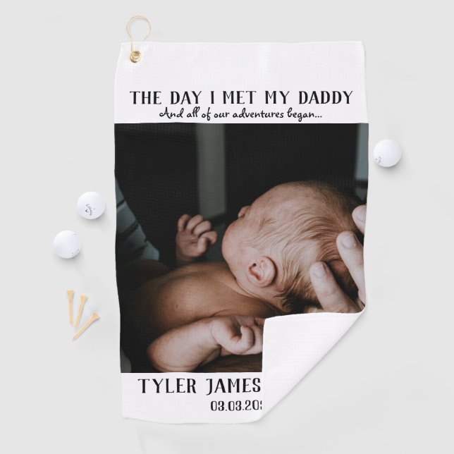 Foto des ersten Vaters Golfhandtuch (Insitu)