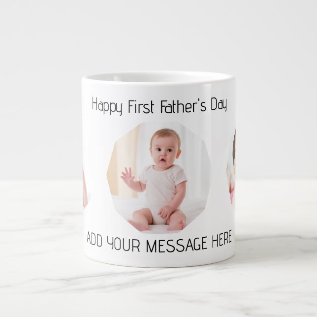 Foto des ersten Vaters Jumbo-Tasse (Vorderseite)
