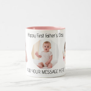 Foto des ersten Vaters Zweifarbige Tasse