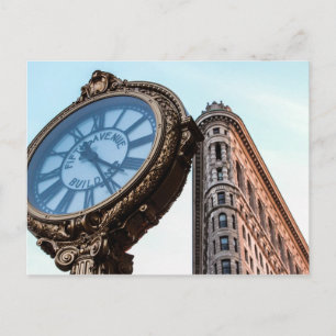 Foto des Flatiron-Gebäude in New York Postkarte