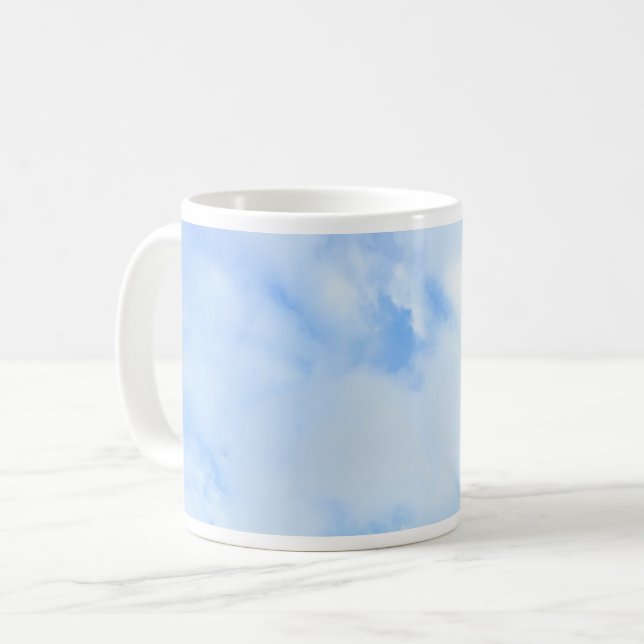 Foto des Friedlichen Blue Sky Simple Kaffeetasse (Vorderseite Links)