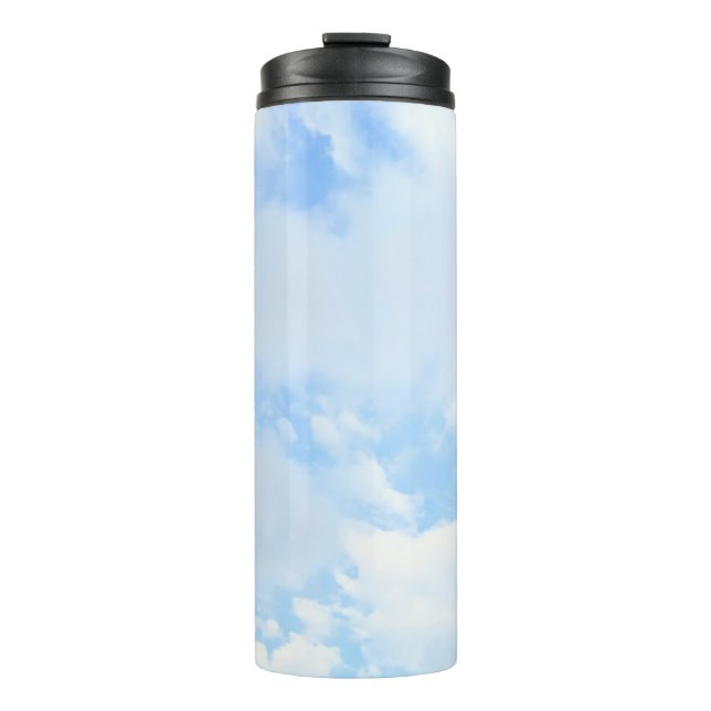 Foto des Friedlichen Blue Sky Simple Thermosbecher (Vorderseite)