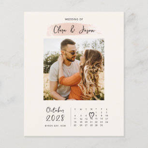 FOTO des HAUSHALTSkalenders Save the Date Einladun Flyer