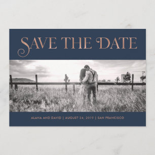 Foto des Kunst-Deko-Imitat-Rosen-Gold  Save the Save The Date