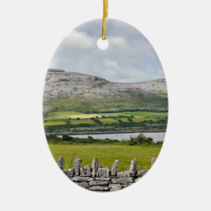 Foto des landschaftlichen Burren-Landkreises Clair Keramik Ornament